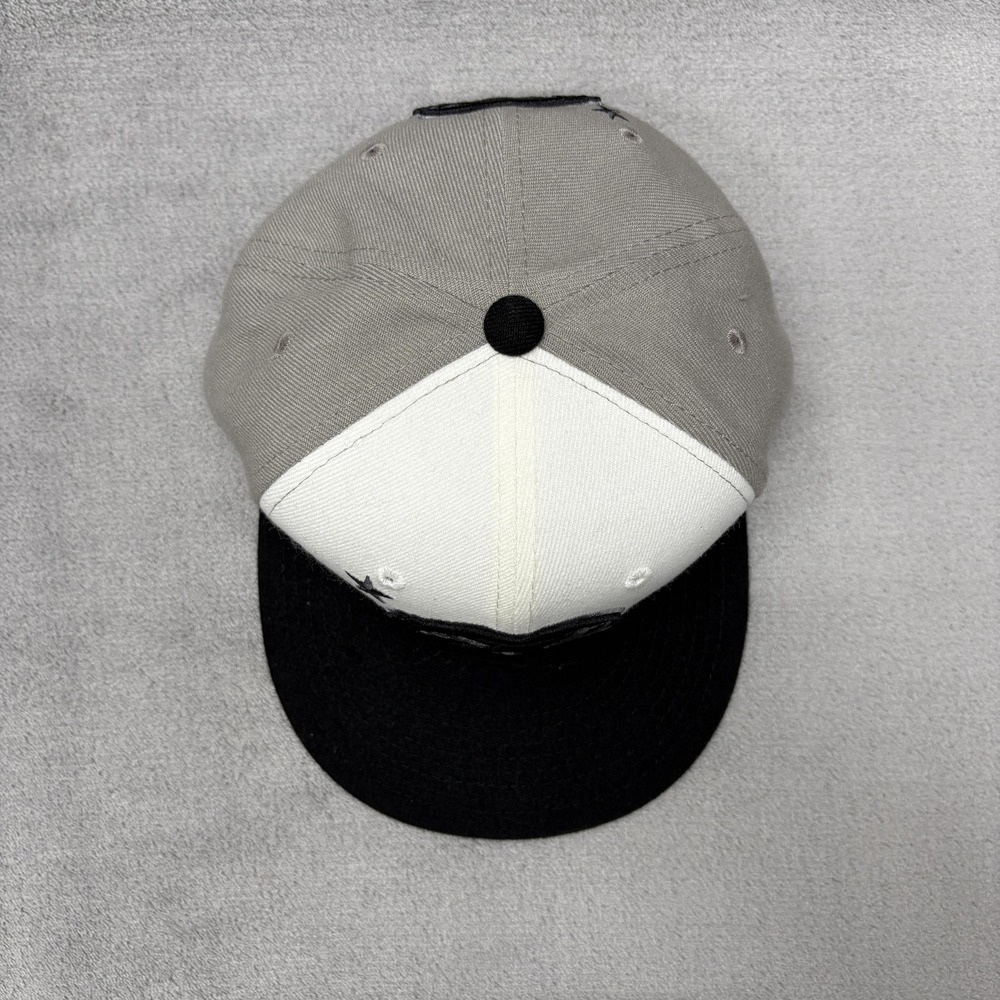 California Republic Hat Cap Snap Back Black White Gray Embroidered Bear Mens - Picture 3 of 11